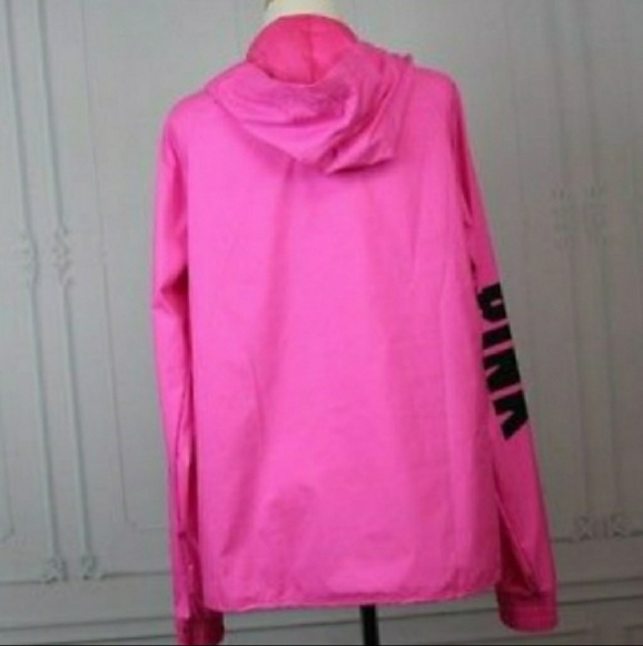 🆕PINK VS 🌸 PINK ANORAK WINDBREAKER - Picture 3 of 5